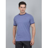 SELECT PRINT COTTON ROUNDNECK T-SHIRT PURPLE FOR MEN