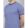 SELECT PRINT COTTON ROUNDNECK T-SHIRT PURPLE FOR MEN